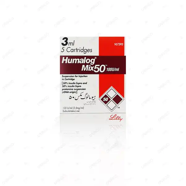 Humalog Mix 50 Cartridges 100i.u 3ml